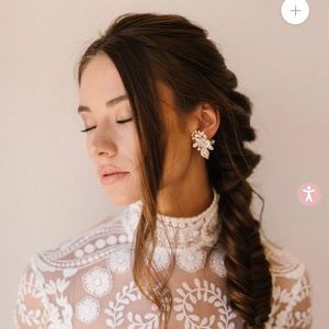 Untamed Petals Willow Wedding Earrings